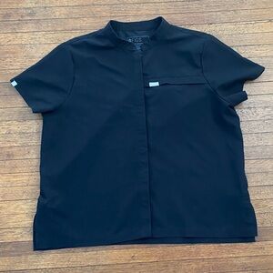 Figs Button Down Scrub Top